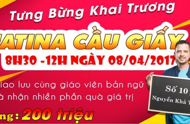 Jaxtina English Tưng Bừng Khai Trương Cơ Sở 3 – Cầu Giấy