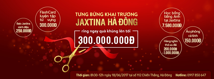 Jaxtina English Tưng Bừng Khai Trương Cơ Sở 4 – Hà Đông