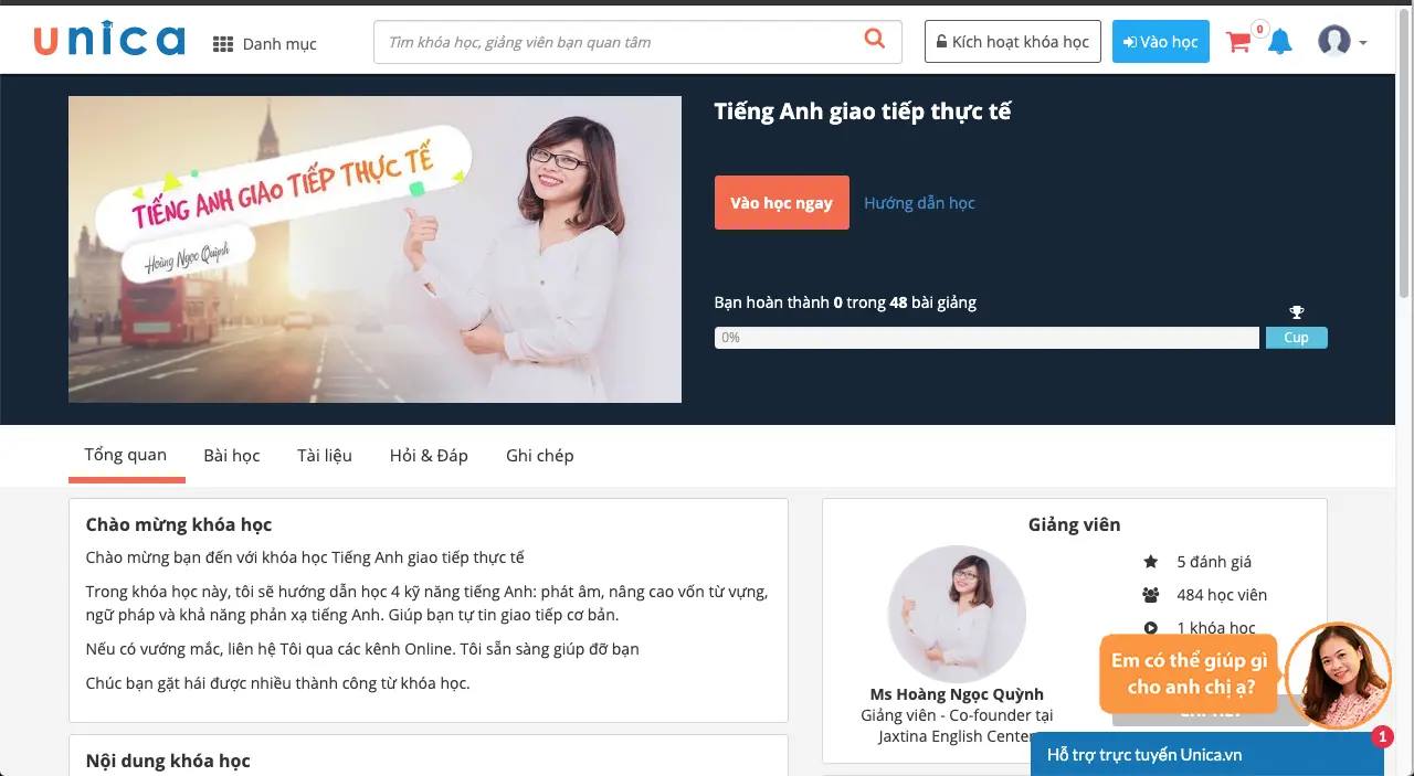 Hướng dẫn kích hoạt tài khoản khóa học Tiếng Anh Giao Tiếp Thực Tế của Jaxtina