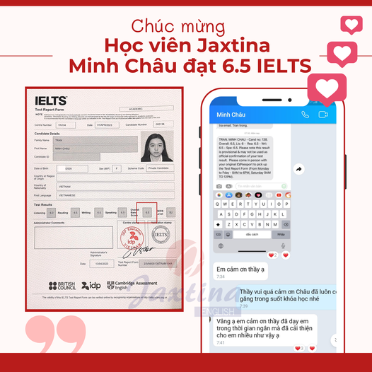 Chinh phục 6.5 IELTS cùng học viên Nguyễn Minh Châu