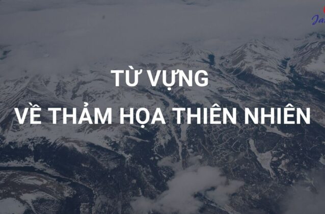 Tổng hợp từ vựng về thảm hoạ thiên nhiên bằng tiếng Anh