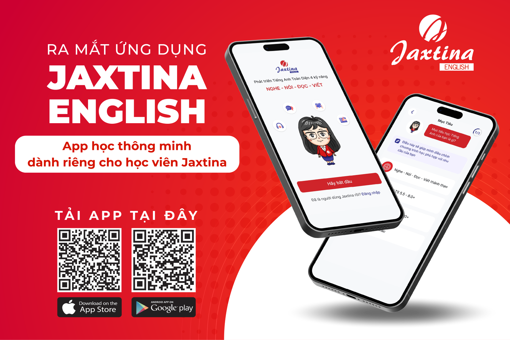 Jaxtina ra mắt App học Tiếng Anh thông minh độc quyền dành riêng cho học viên