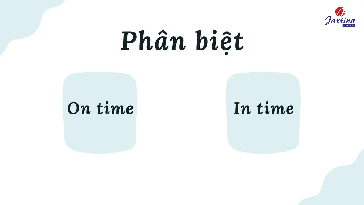 Phân biệt On time và In time qua cách dùng, từ đồng nghĩa