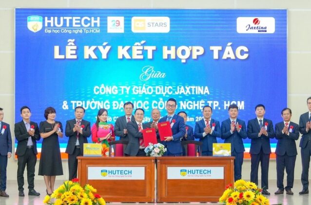 Lễ ký kết hợp tác giữa Hệ thống Anh ngữ Jaxtina và trường Đại học Công nghệ TP.HCM (HUTECH)