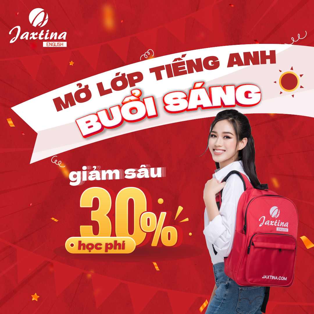 [Khuyến mại] Mở lớp tiếng Anh buổi sáng – Giảm 30% học phí