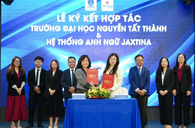 Lễ ký kết hợp tác giữa Hệ thống Anh ngữ Jaxtina và Trường Đại học Nguyễn Tất Thành