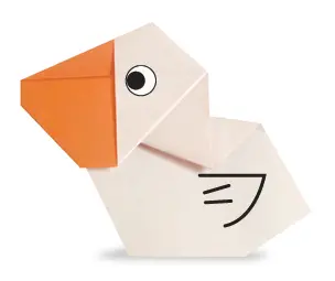 Hướng dẫn gấp Origami con bồ nông