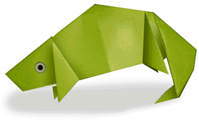 Hướng dẫn tạo Origami con tắc kè