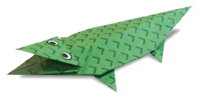 Hướng dẫn gấp Origami con cá sấu