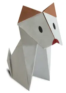Hướng dẫn tạo Origami con chó