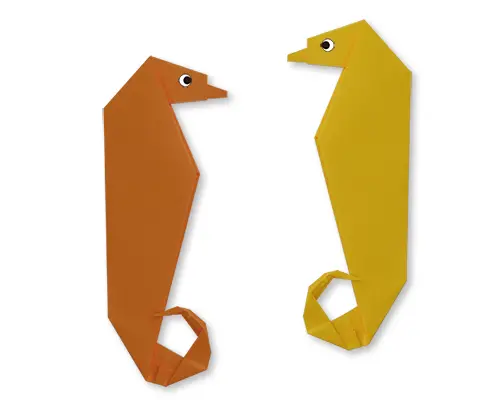 Hướng dẫn gấp Origami con cá ngựa