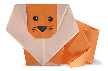 Hướng dẫn tạo Origami con sư tử