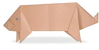 Hướng dẫn tạo Origami con lợn