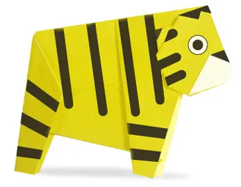 Hướng dẫn tạo Origami con hổ