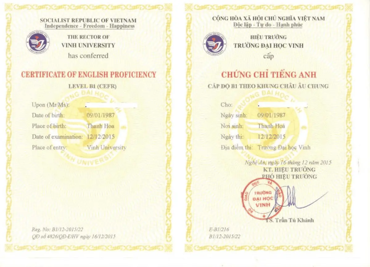 Học tiếng Anh ở trung tâm có bằng không