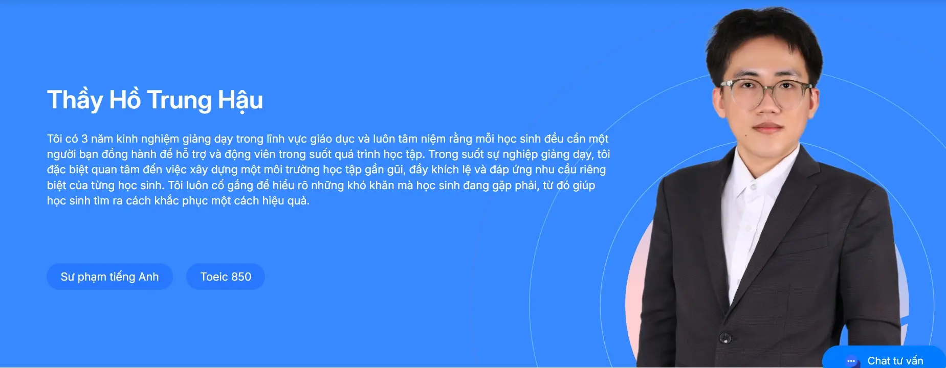 Thầy Hồ Trung Hậu