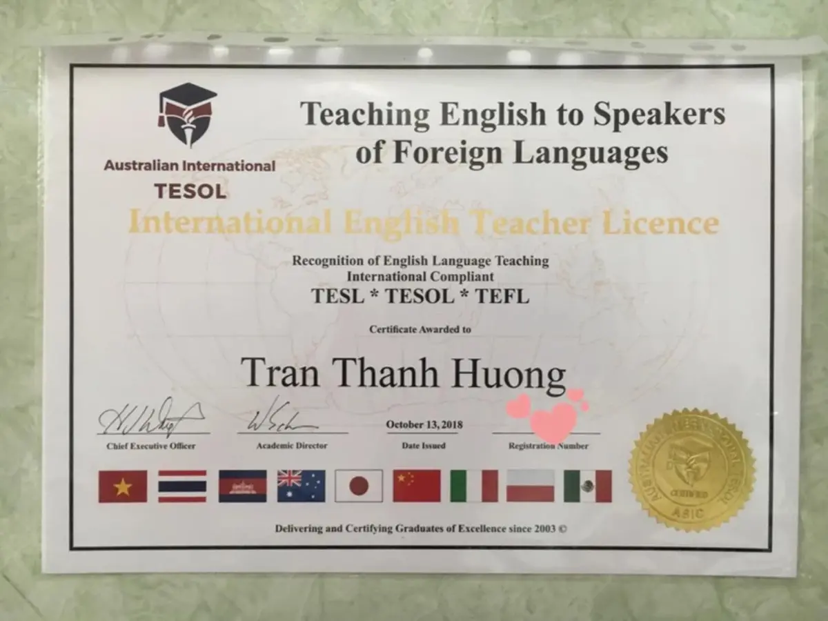 Tiếng Anh cho giáo viên Tiếng Anh cho giáo viên