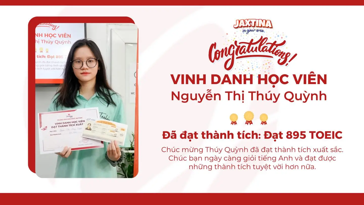 Khóa luyện thi TOEIC 400+ cấp tốc của Jaxtina