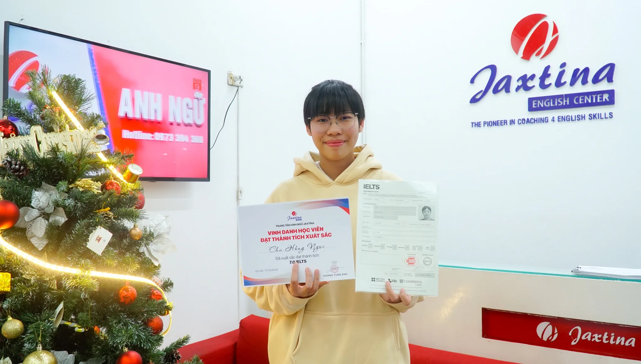 Bí quyết giúp học viên Chu Hồng Ngọc đạt 7.0 IELTS ngay lần thi đầu khi chỉ mới lớp 12