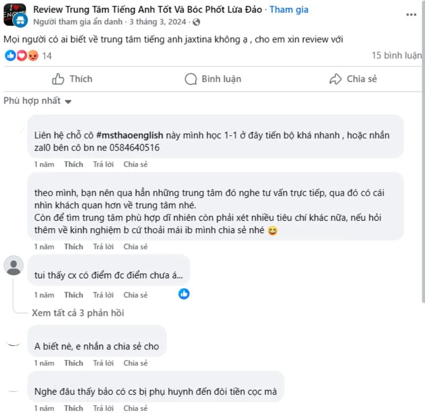 review trung tam xau 1