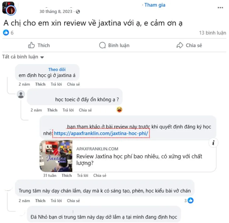 review trung tam xau 2